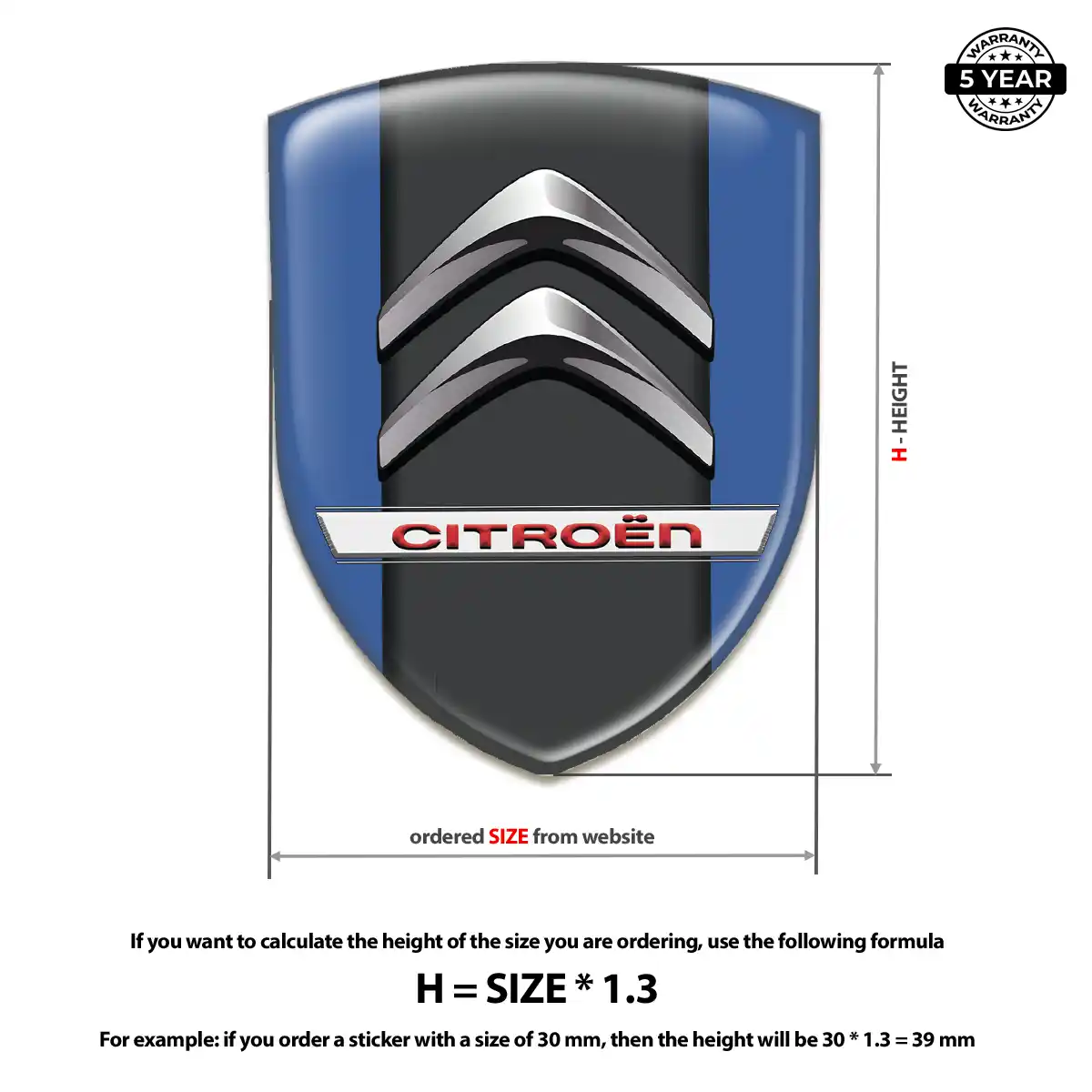 Citroen Silicone Emblem Refined Design
