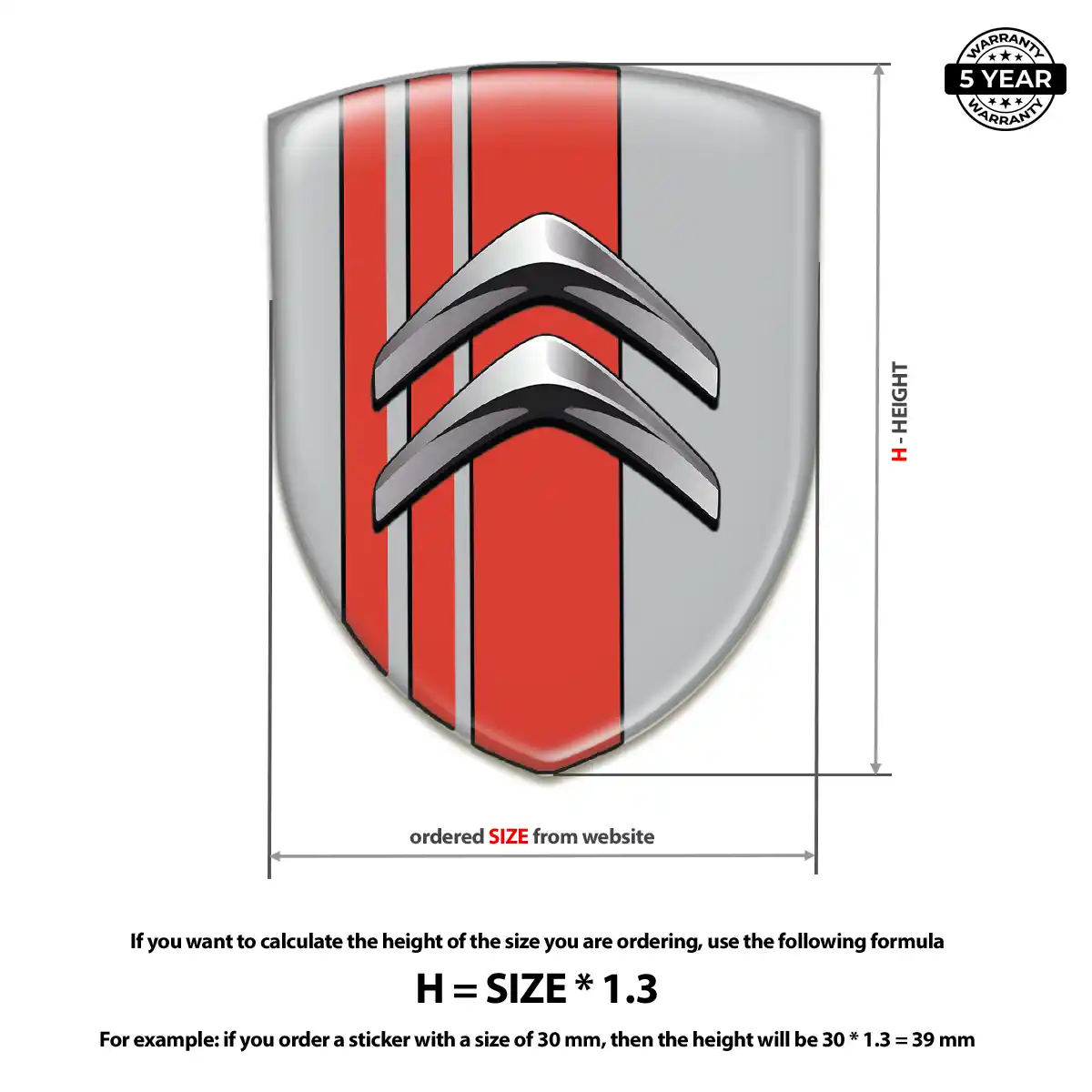 Citroen Silicone Emblem Sleek Style