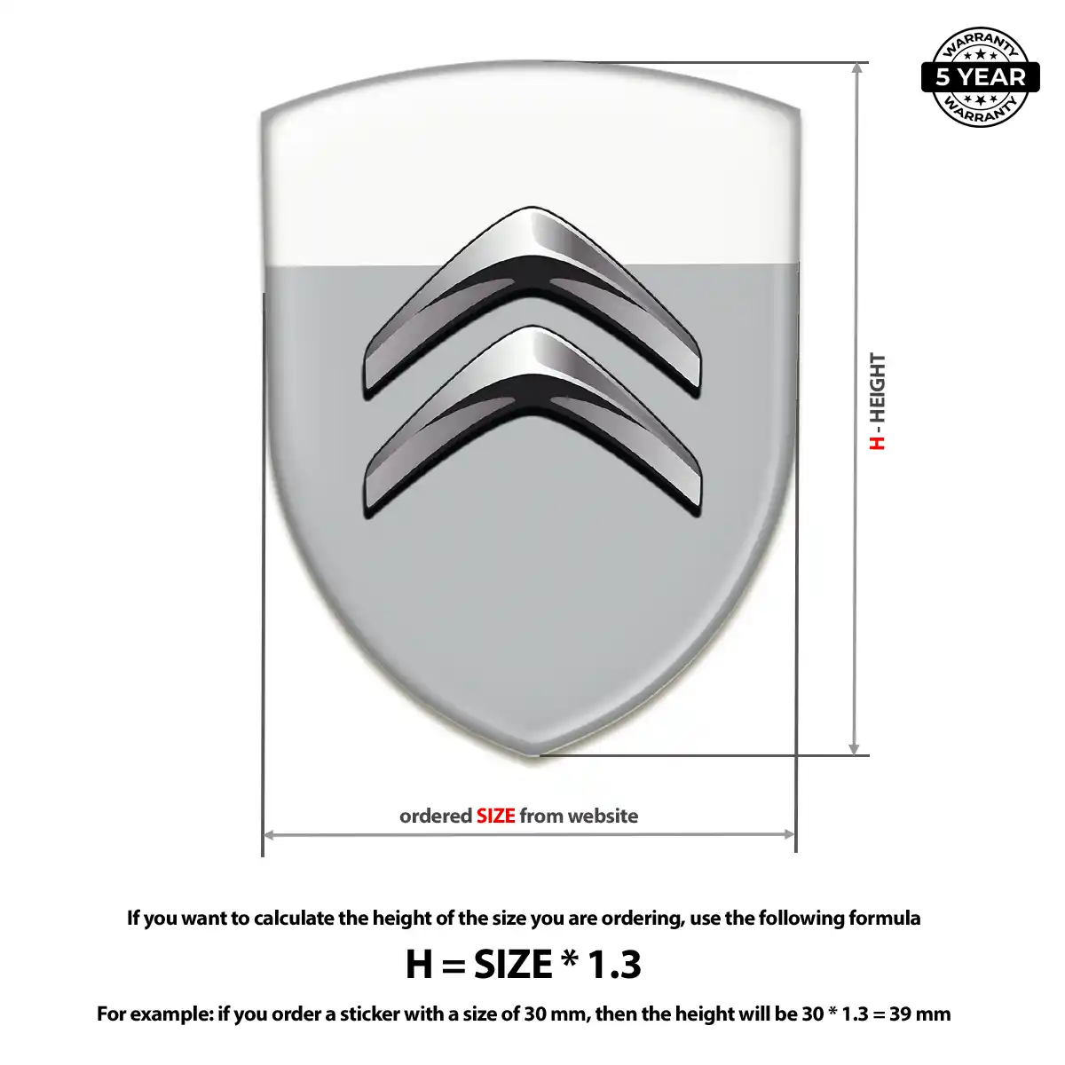 Citroen Silicone Sticker Exclusive Series