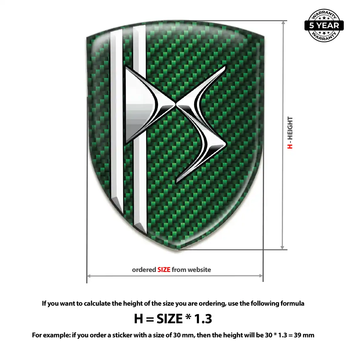 Citroen Silicone Sticker Interior Elegance
