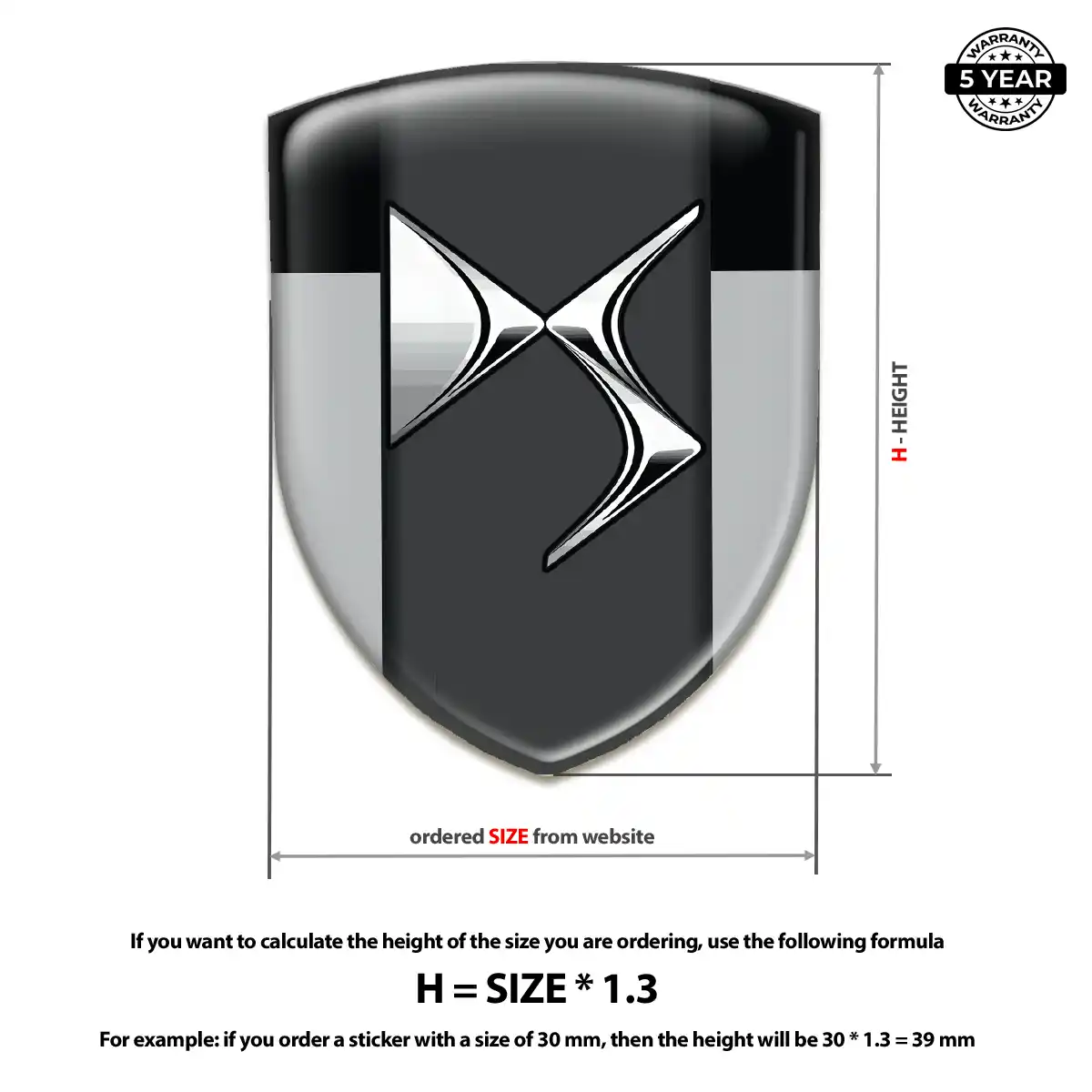 Citroen Silicone Sticker Interior Luxe