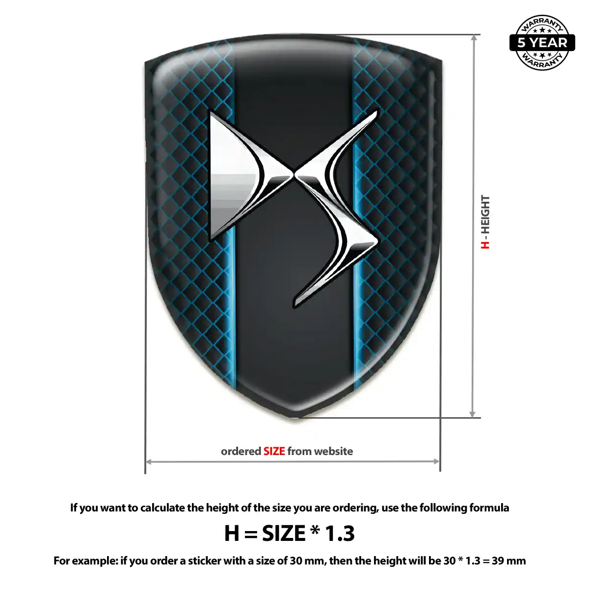 Citroen Silicone Sticker Noble Edition
