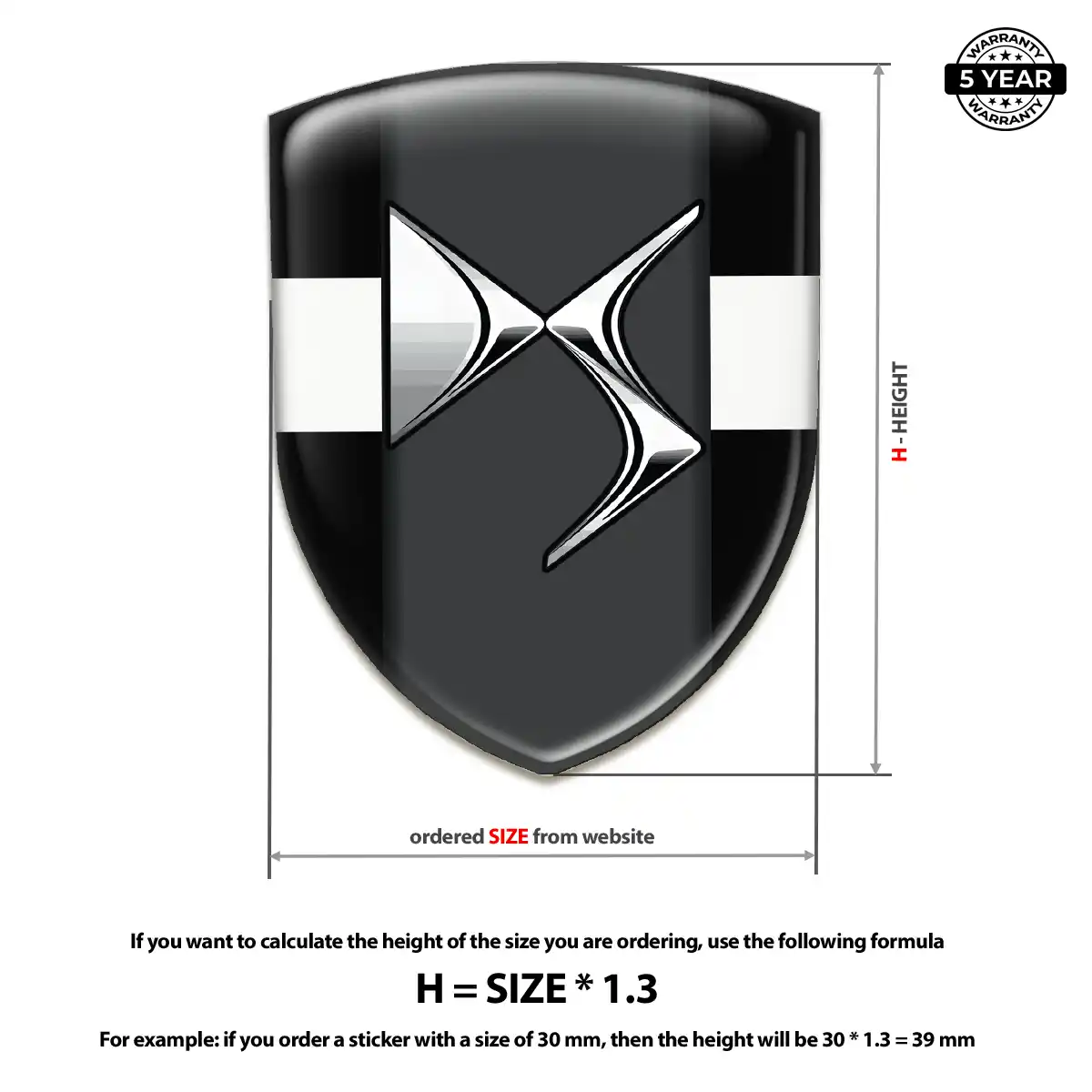 Citroen Silicone Sticker Signature Grade