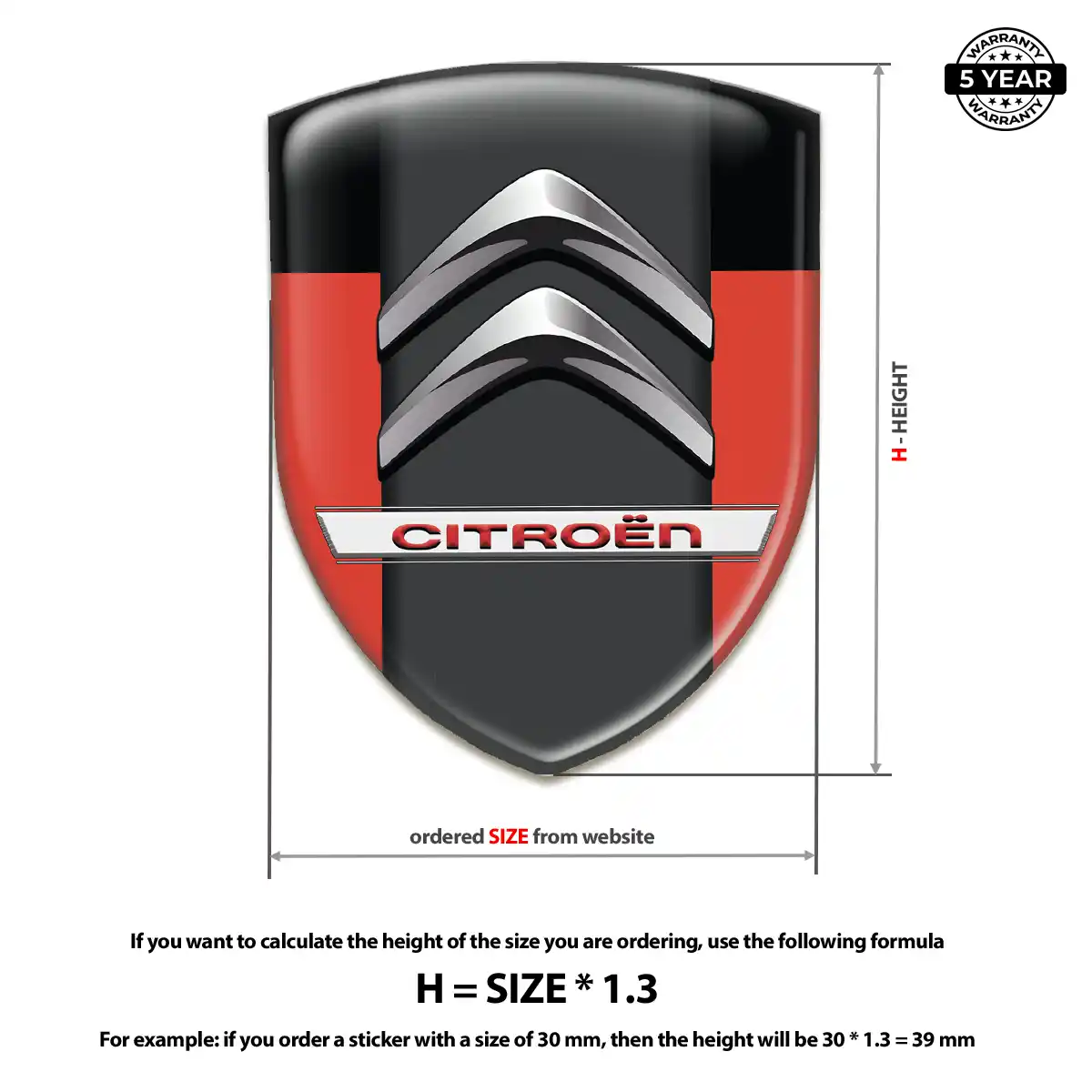 Citroen Sticker Interior Elegance