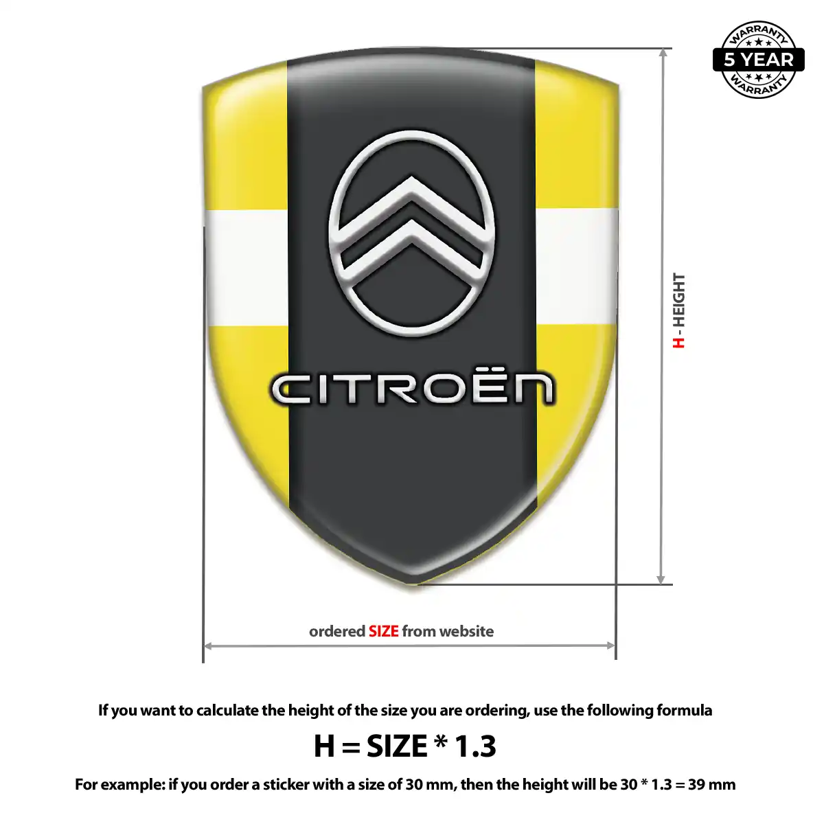 Citroen Sticker Interior Luxe