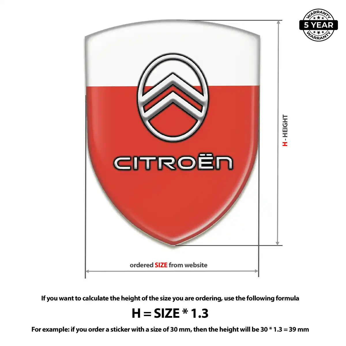 Citroen Sticker Outer Style