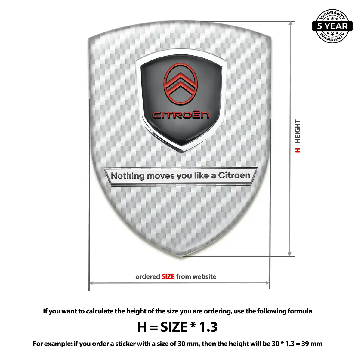 Citroen Sticker Refined Design