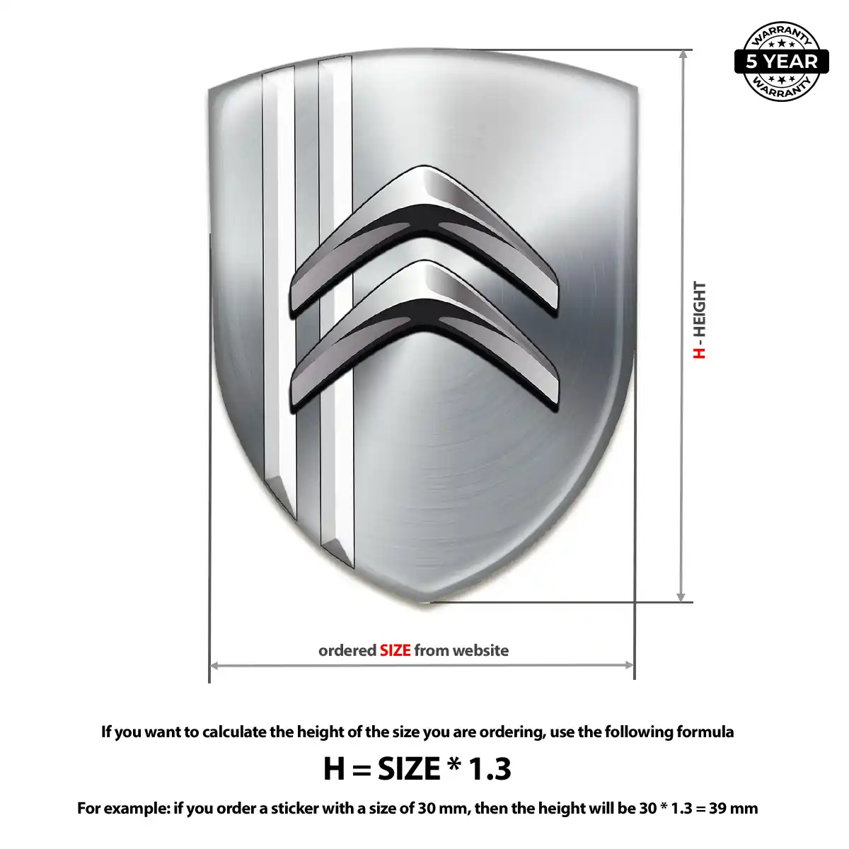 Citroen Sticker Signature Grade