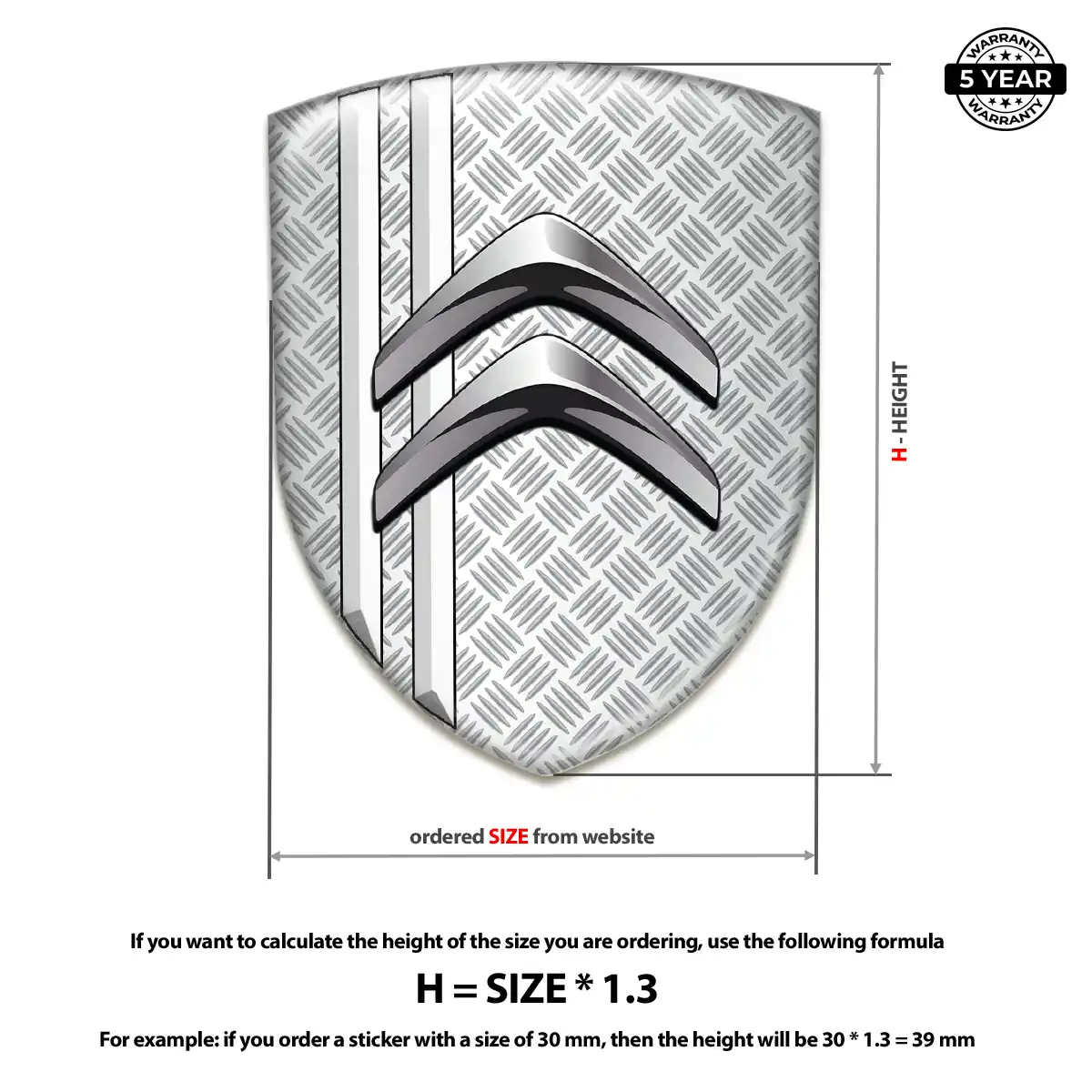 Citroen Vehicle Logo Sticker Exclusive Series
