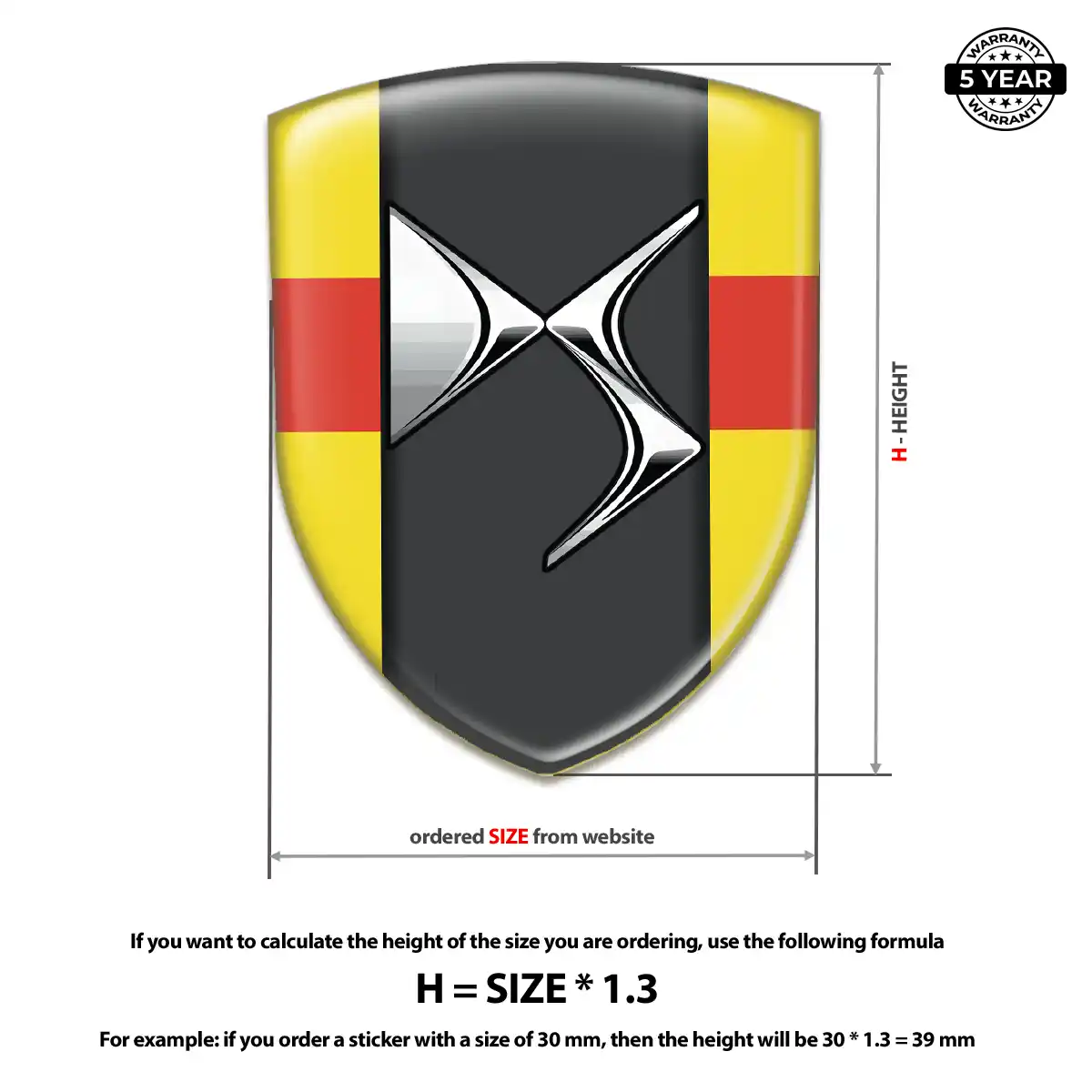 Citroen Vehicle Logo Sticker Prestige Line