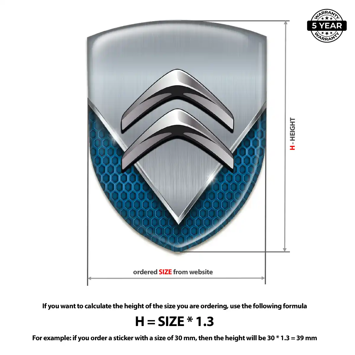 Citroen Vehicle Logo Sticker Sleek Style