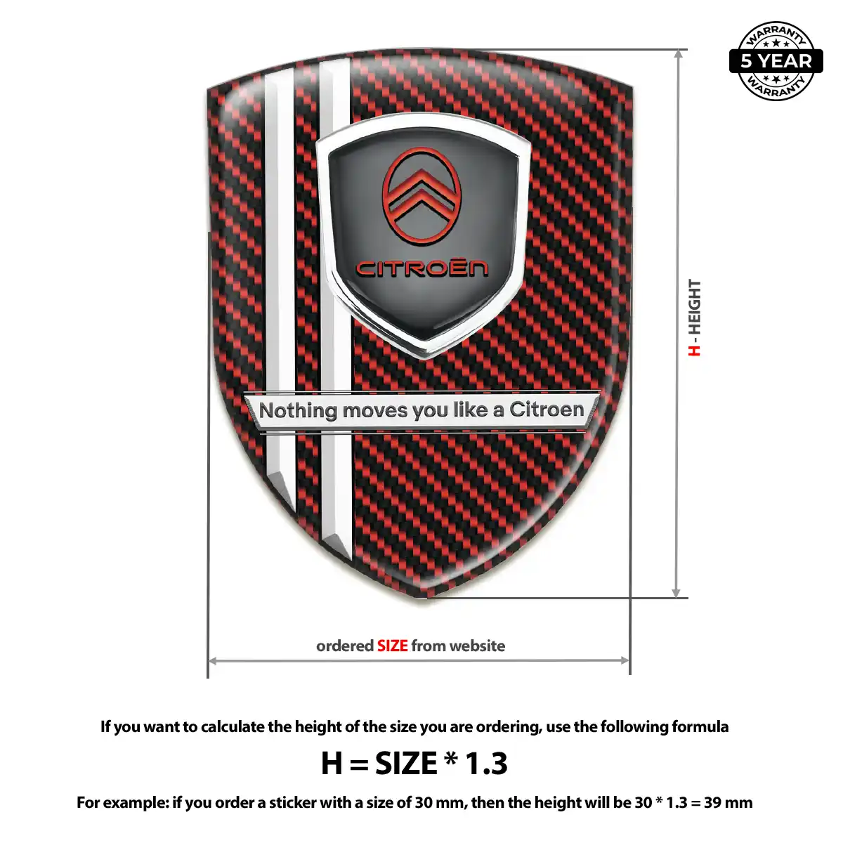 Citroen Vehicle Logo Sticker Superior Craft