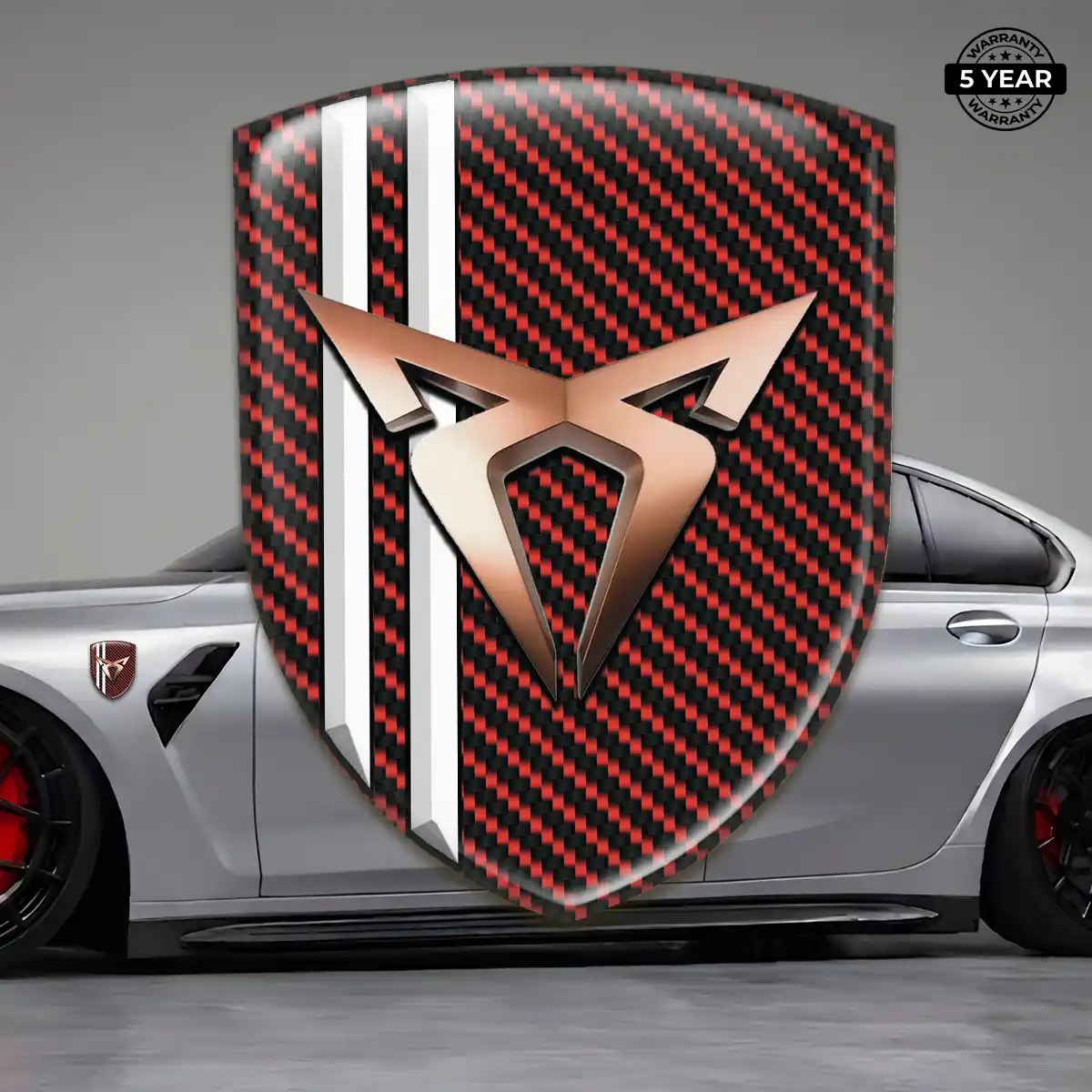 Cupra 3D Badge Sticker Refined Design