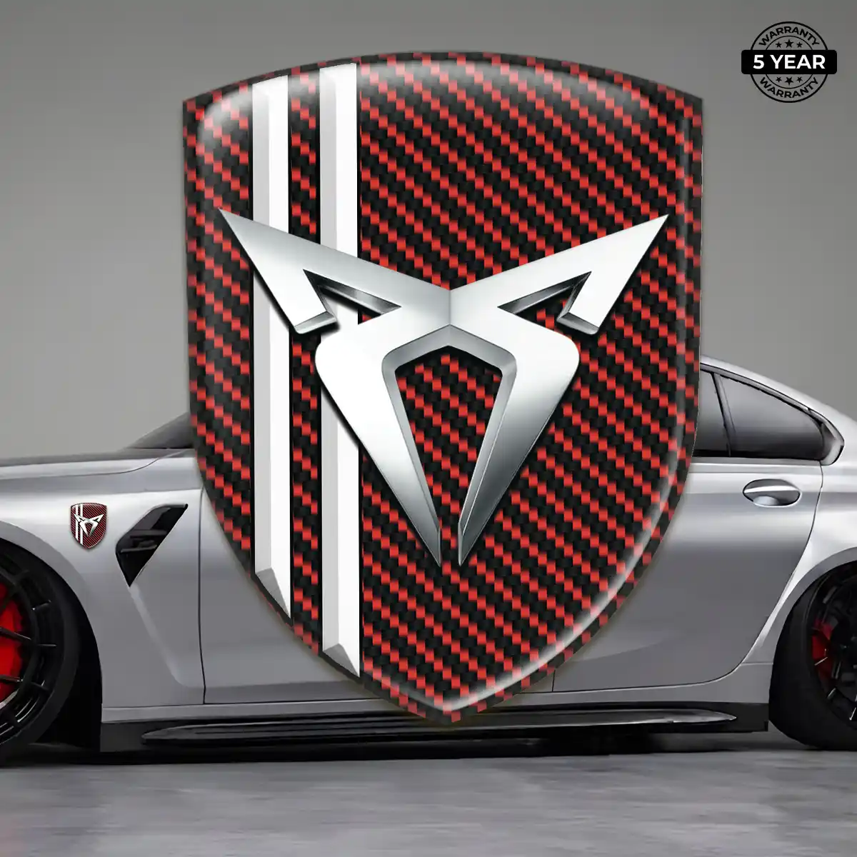 Cupra 3D Emblem Sticker Prime Quality