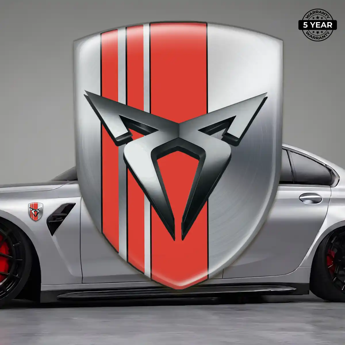 Cupra 3D Emblem Sticker Sleek Style