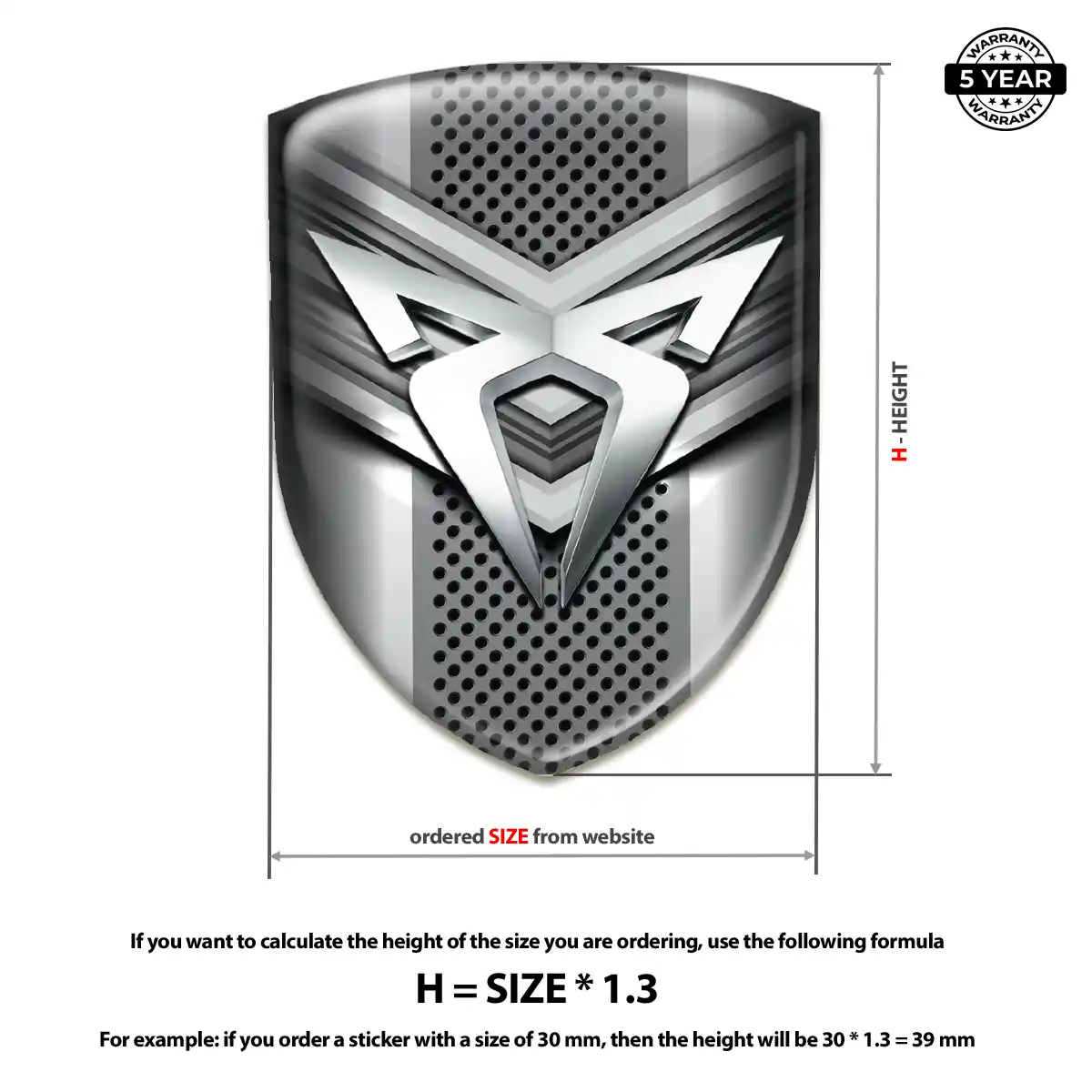 Cupra 3D Emblem Sticker Superior Craft