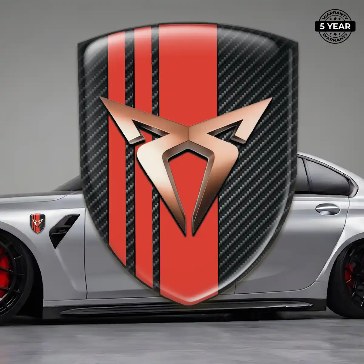 Cupra 3D Logo Sticker Prime Quality