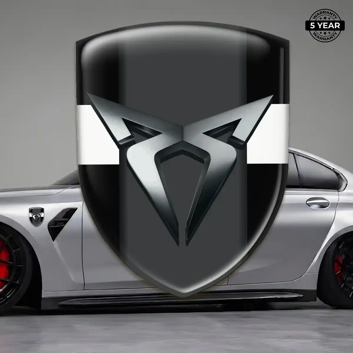 Cupra 3D Logo Sticker Sleek Style