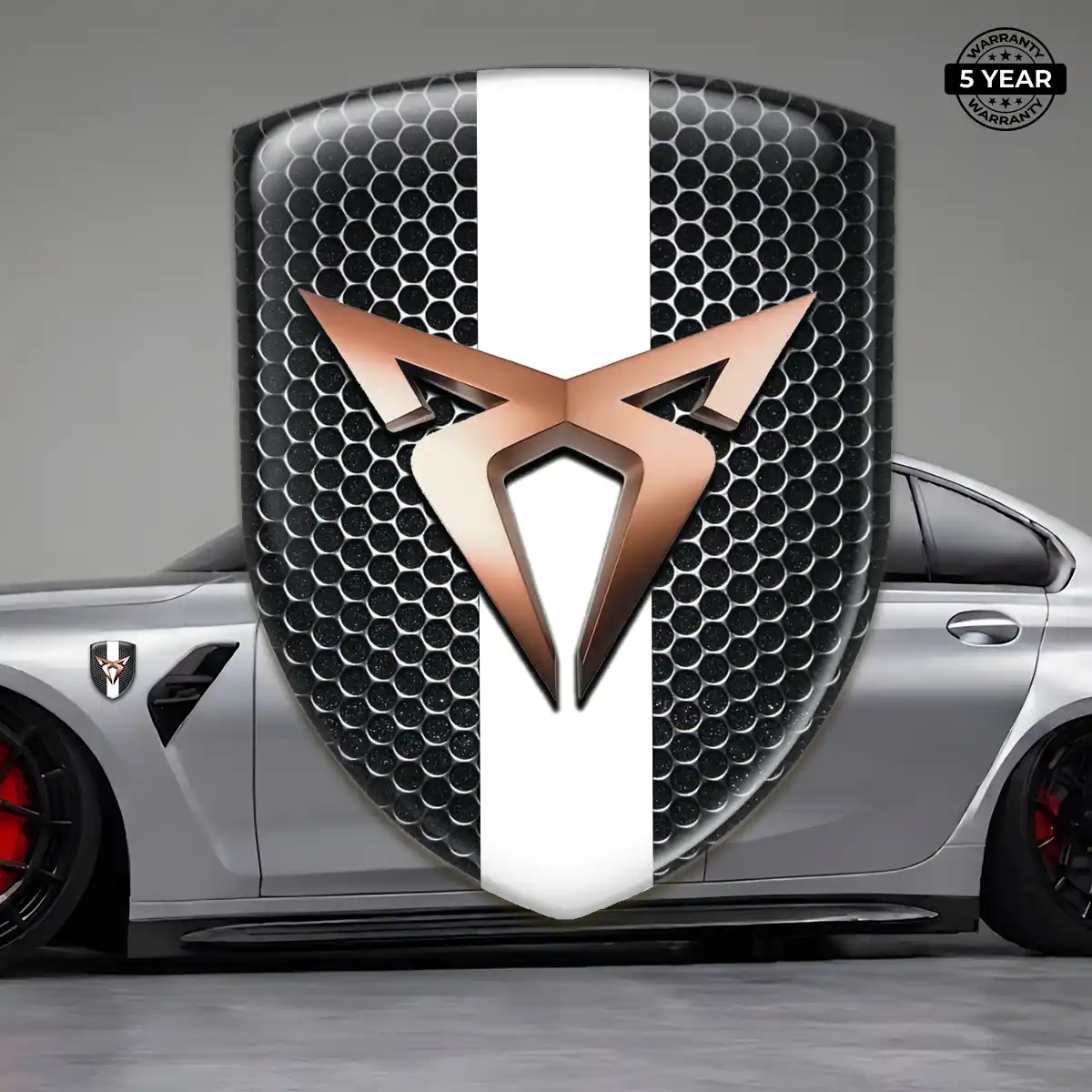 Cupra 3D Resin Sticker Sleek Style