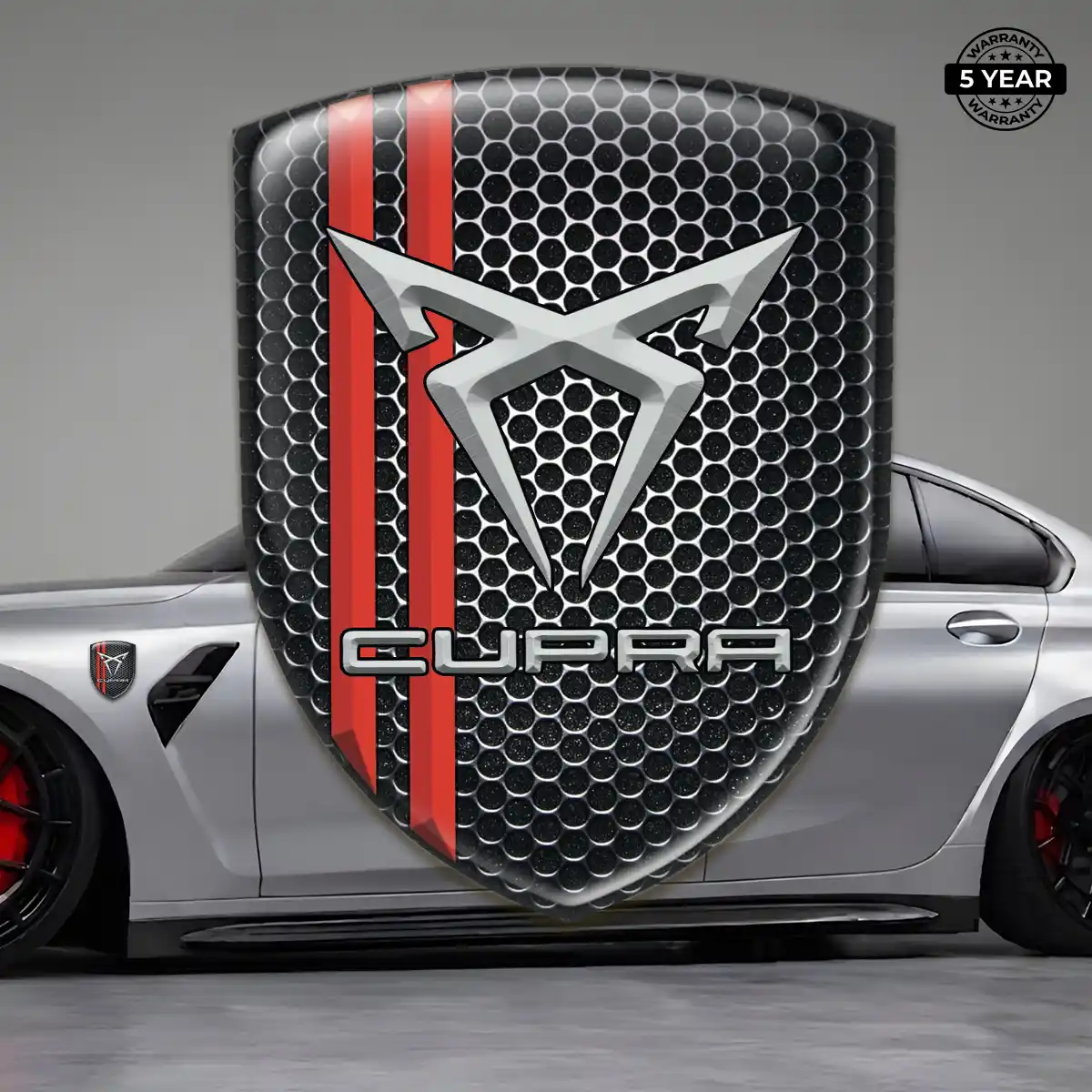 Cupra Automotive Emblem Sticker Refined Design