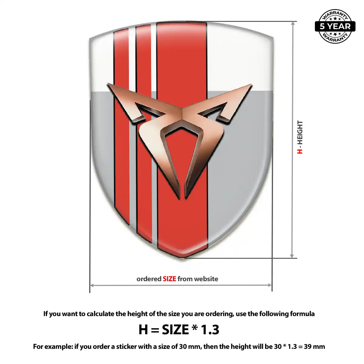 Cupra Automotive Emblem Sticker Signature Grade