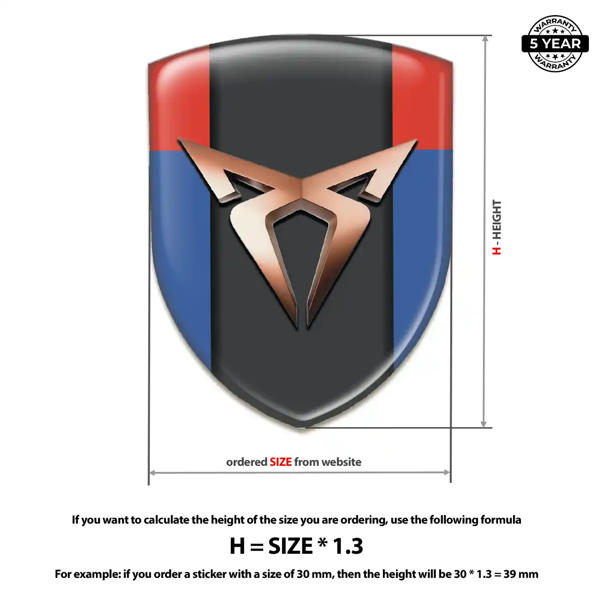 Cupra Automotive Emblem Sticker Sleek Style