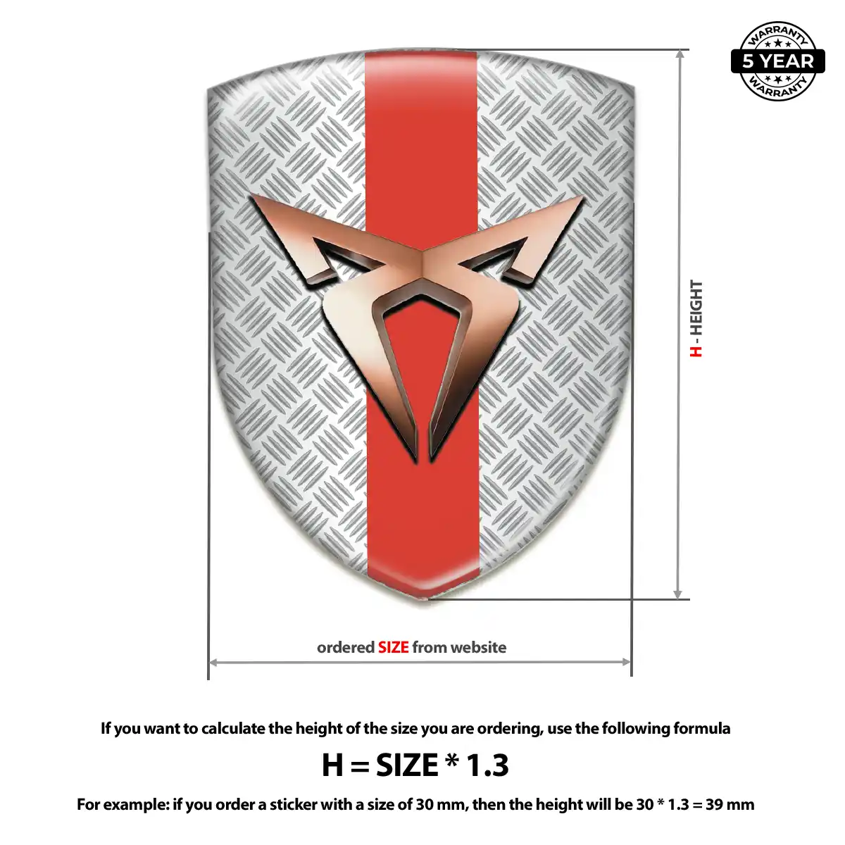 Cupra Automotive Logo Sticker Prime Quality