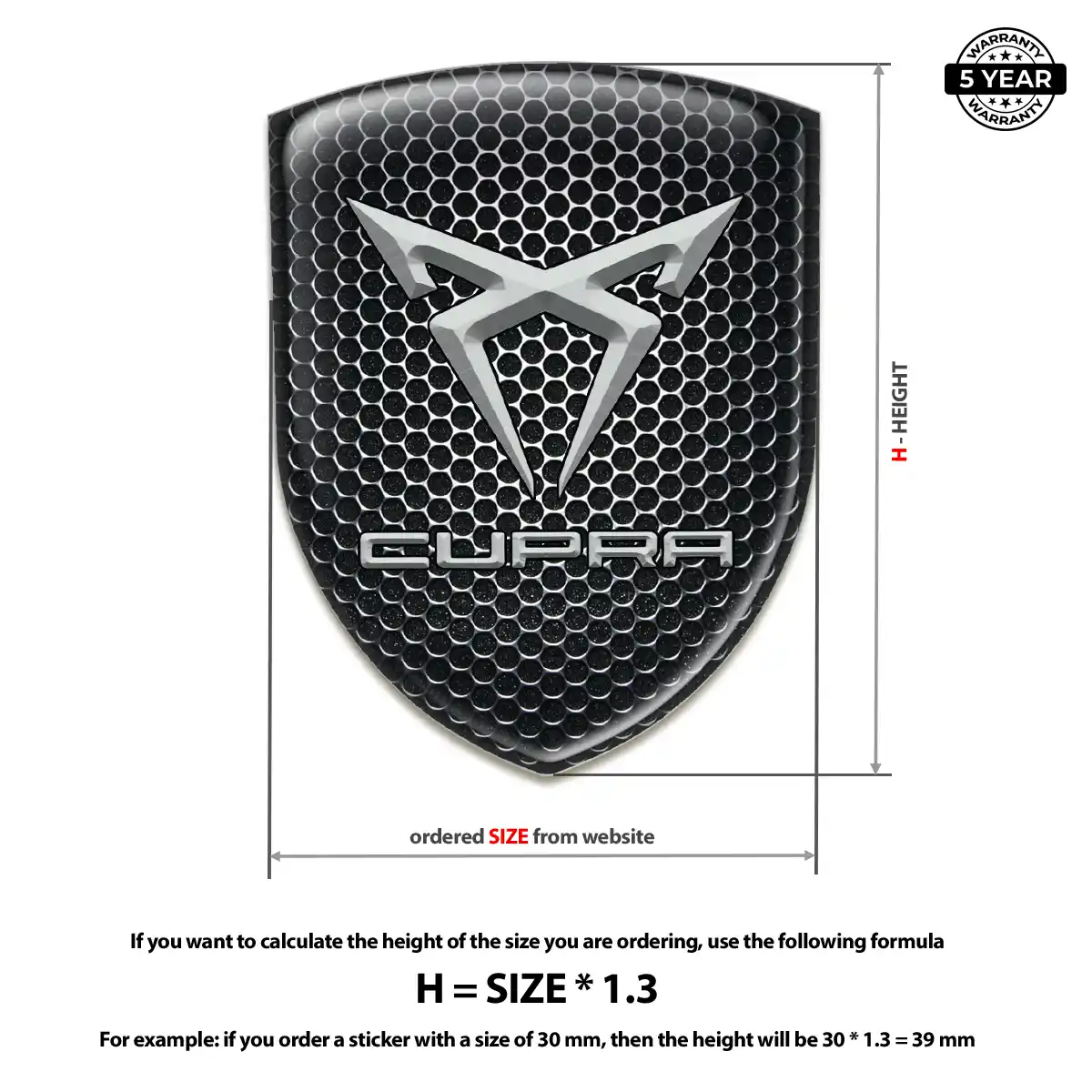 Cupra Automotive Logo Sticker Sleek Style