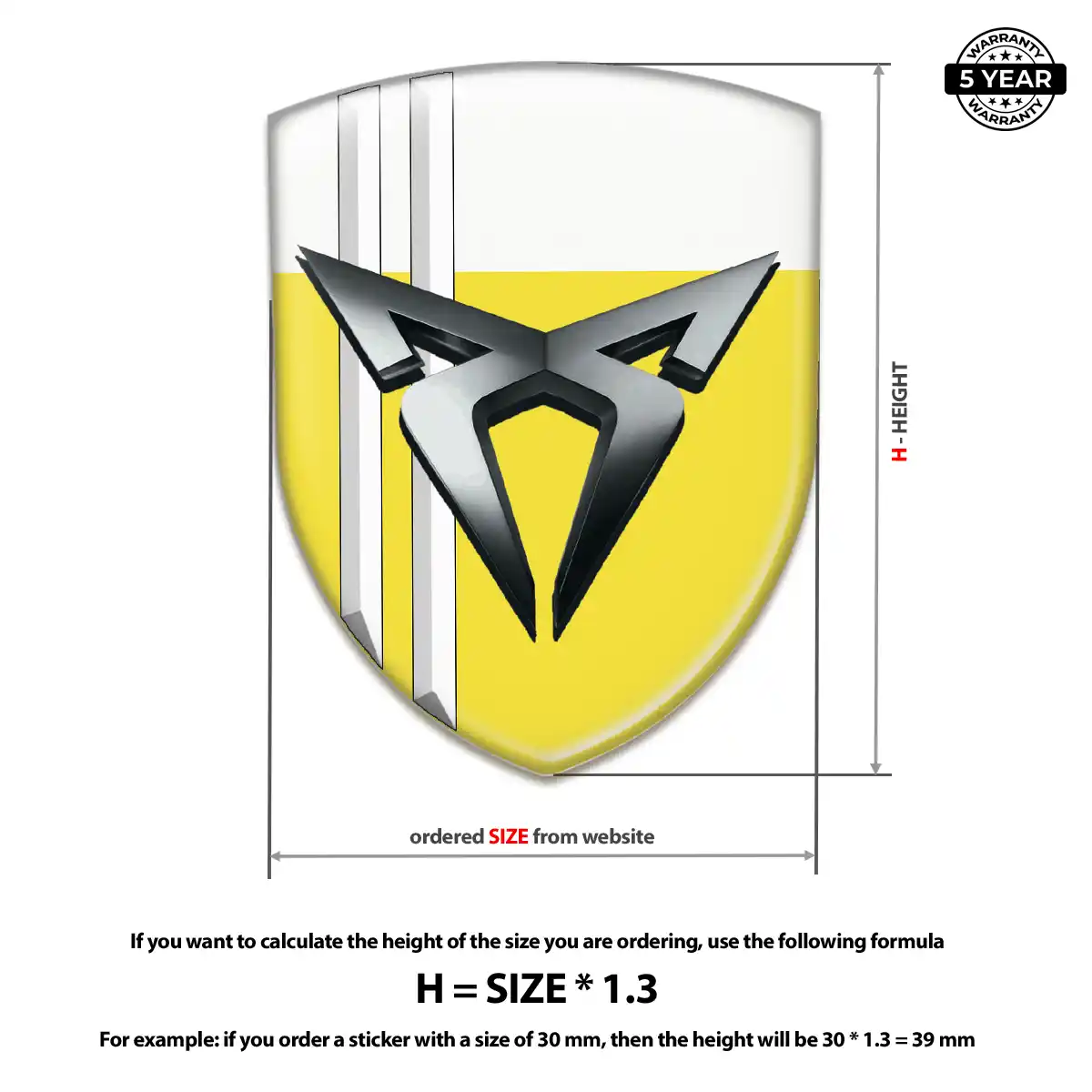 Cupra Automotive Logo Sticker Superior Craft