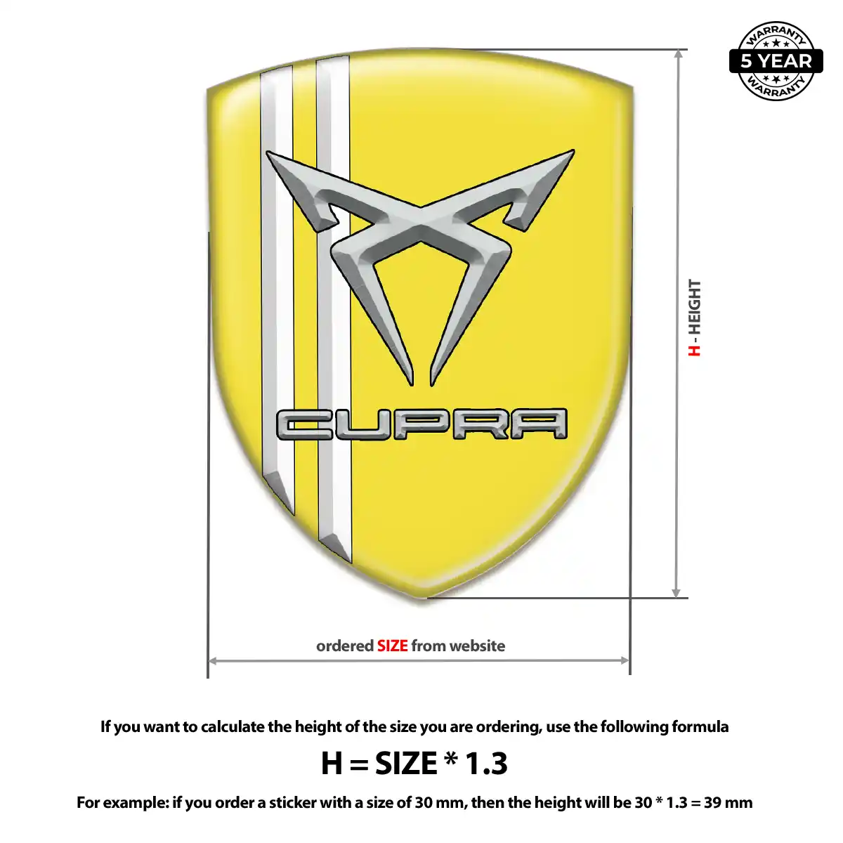 Cupra Automotive Resin Decal Superior Craft