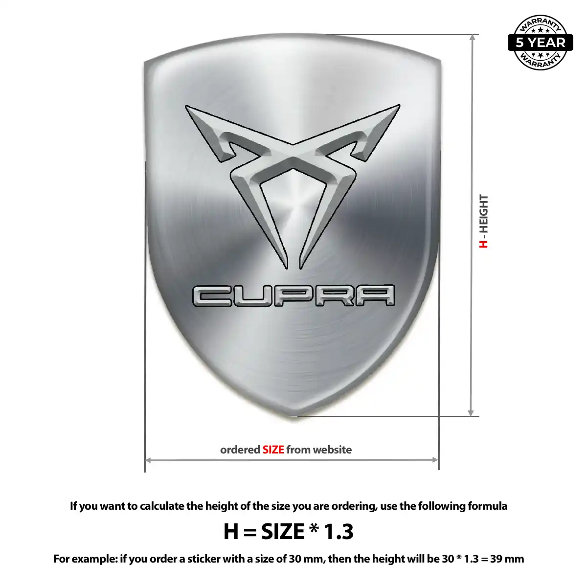 Cupra Badge Prestige Line