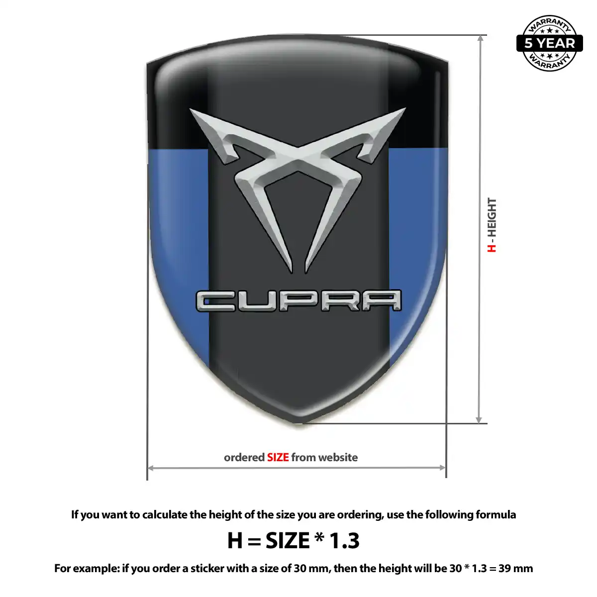 Cupra Badge Prime Quality