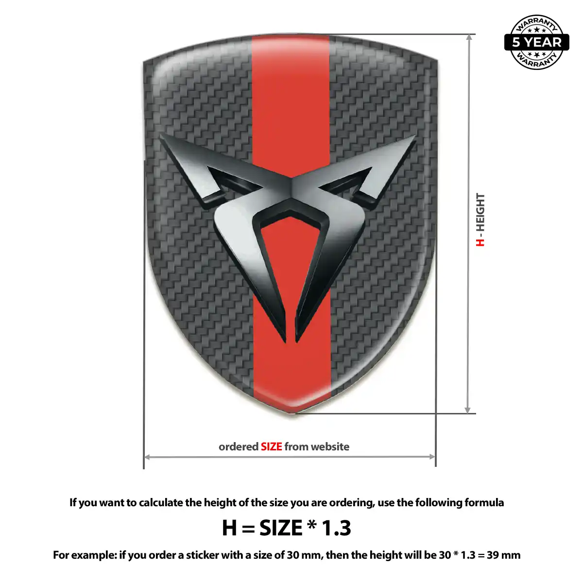 Cupra Badge Refined Design