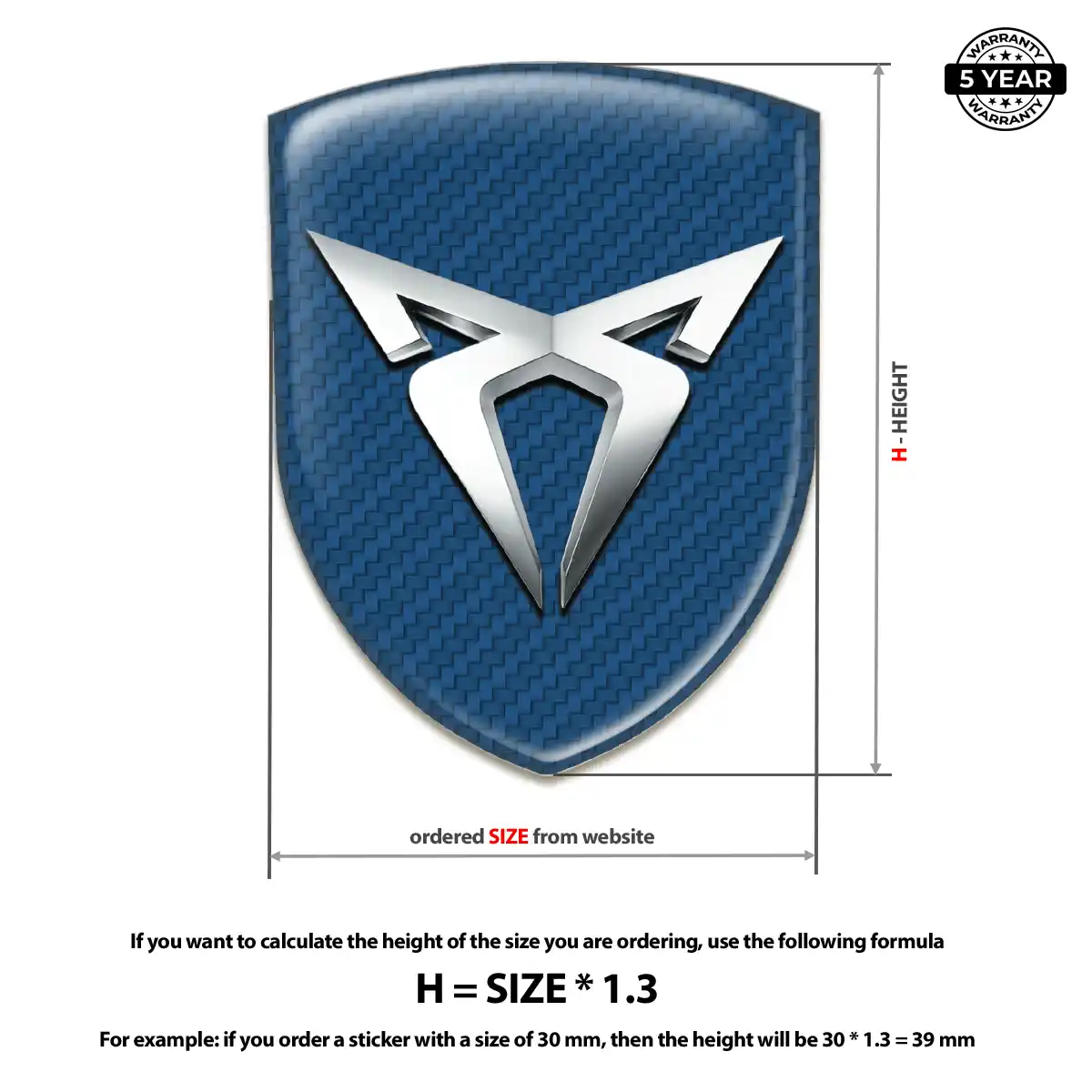 Cupra Car Badge Sticker Prime Quality