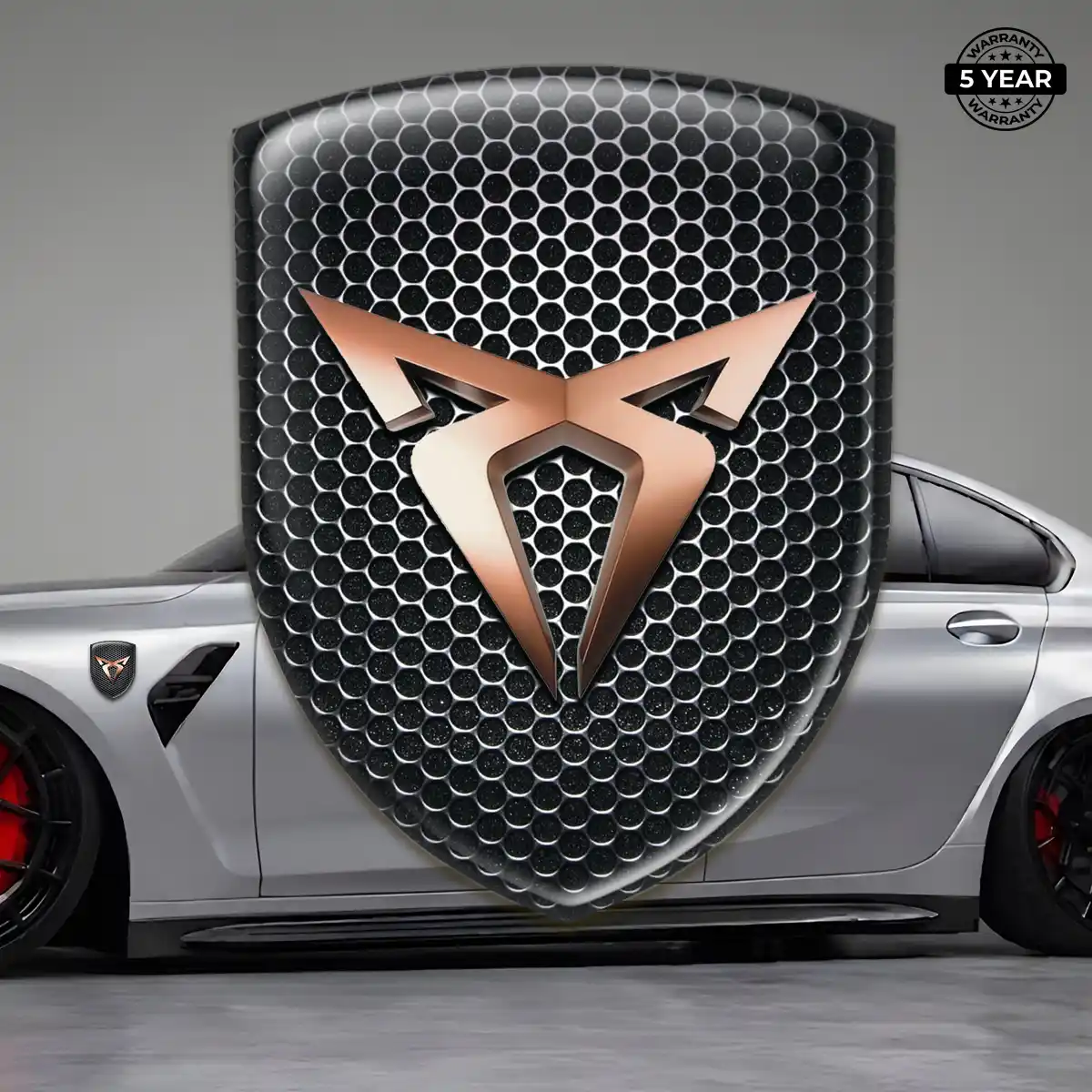 Cupra Car Badge Sticker Refined Design