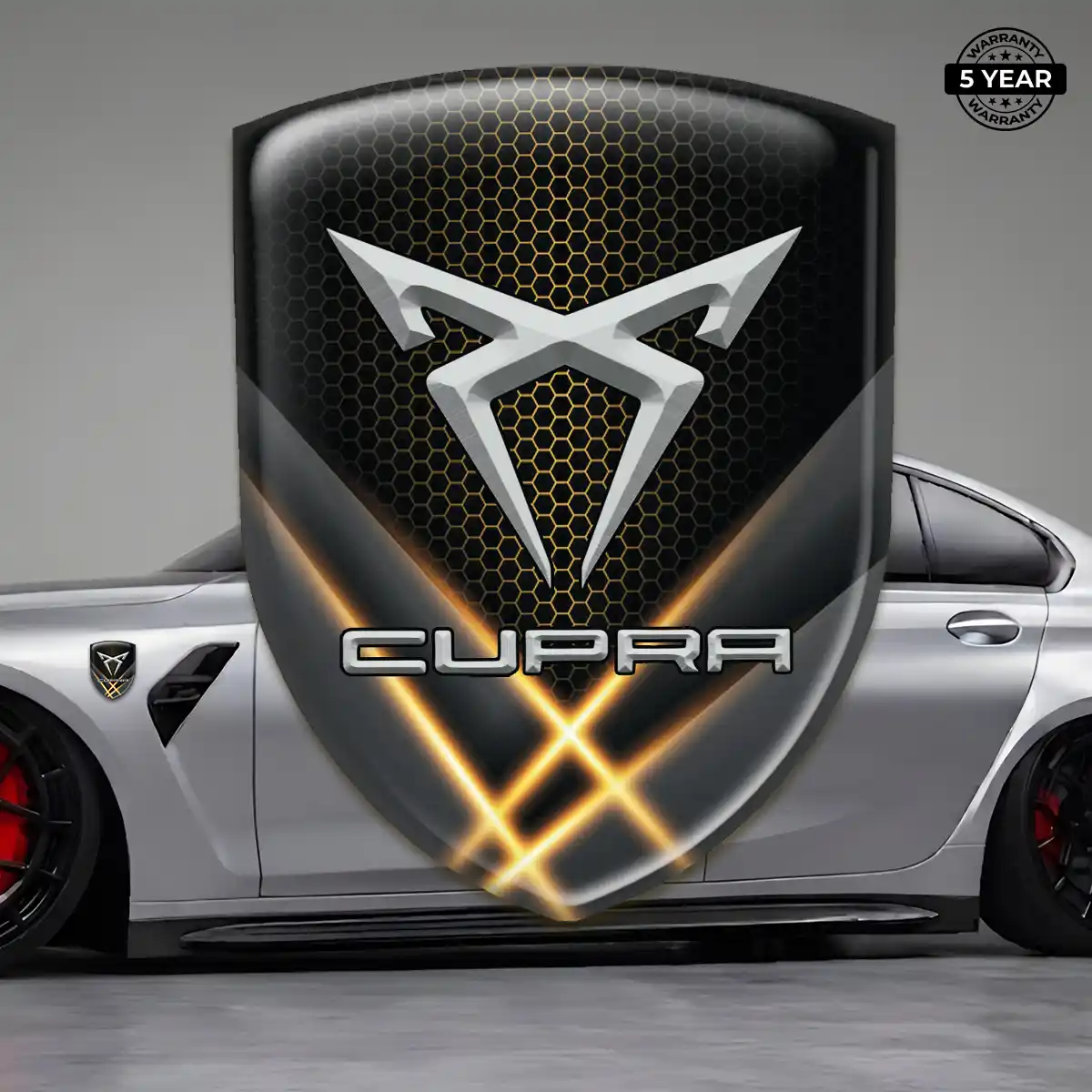 Cupra Car Badge Sticker Signature Grade