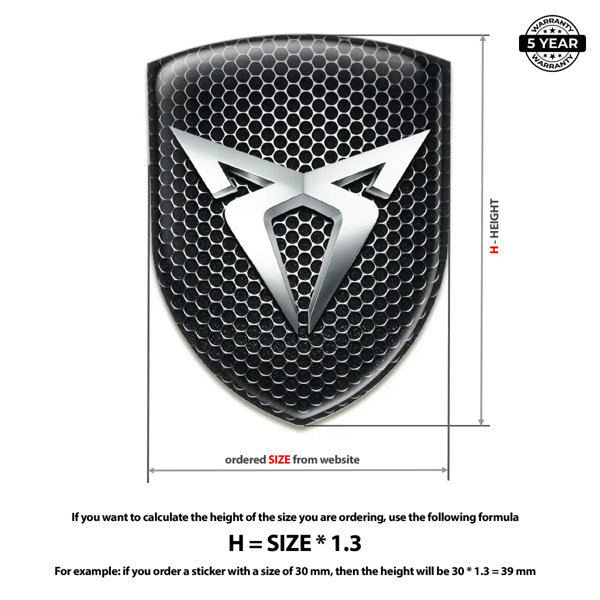 Cupra Car Emblem Decal Superior Craft