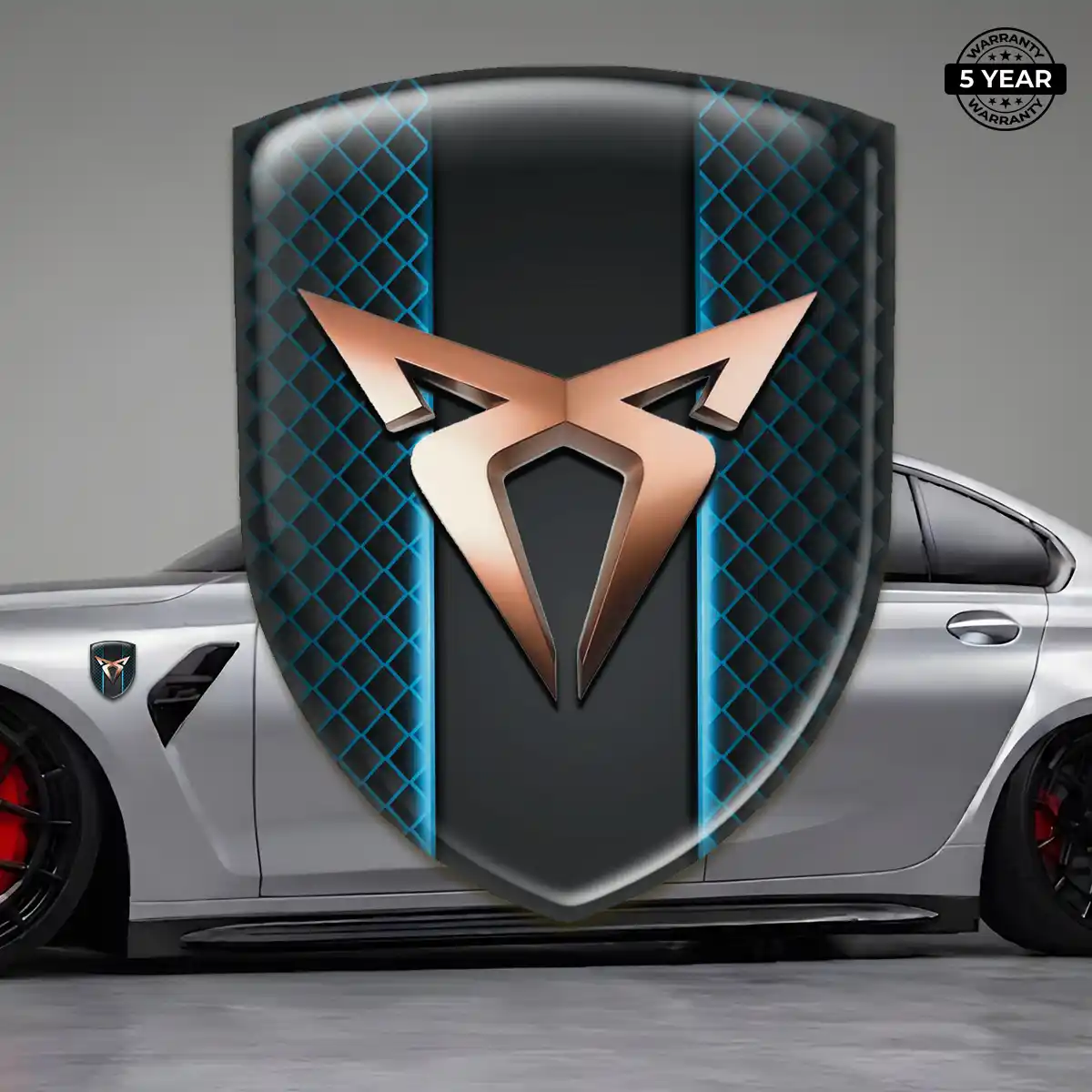Cupra Car Emblem Overlay Elite Finish