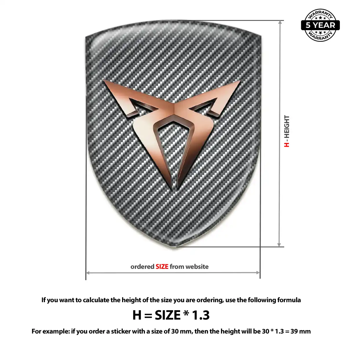 Cupra Car Emblem Overlay Prime Quality