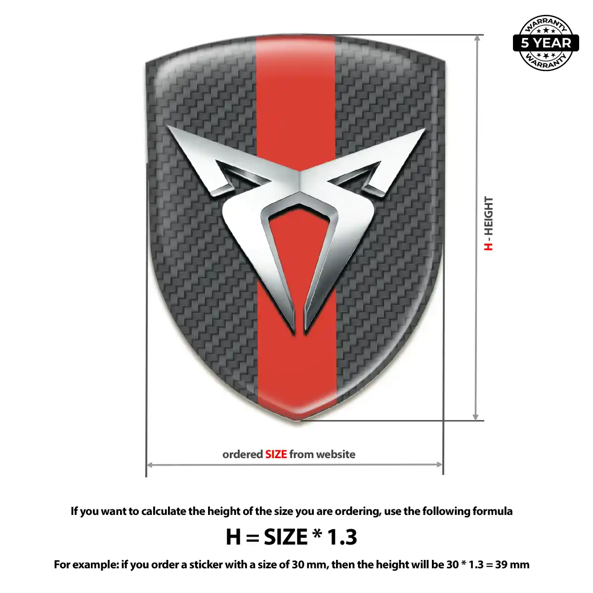 Cupra Car Emblem Overlay Refined Design