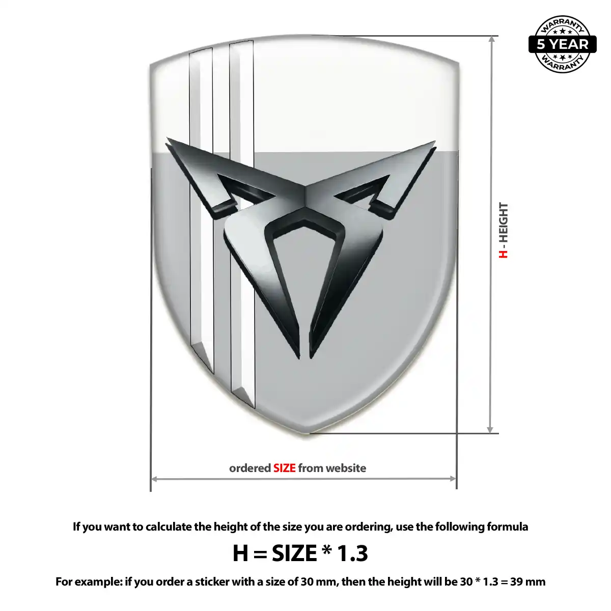 Cupra Car Emblem Overlay Sleek Style