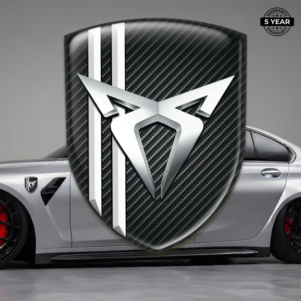Cupra Car Emblem Sticker Refined Design