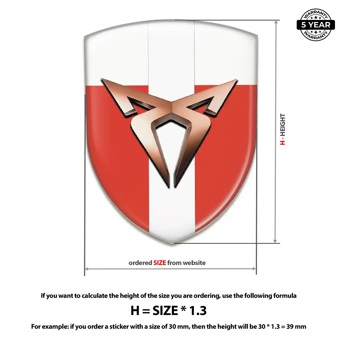 Cupra Car Emblem Sticker Sleek Style