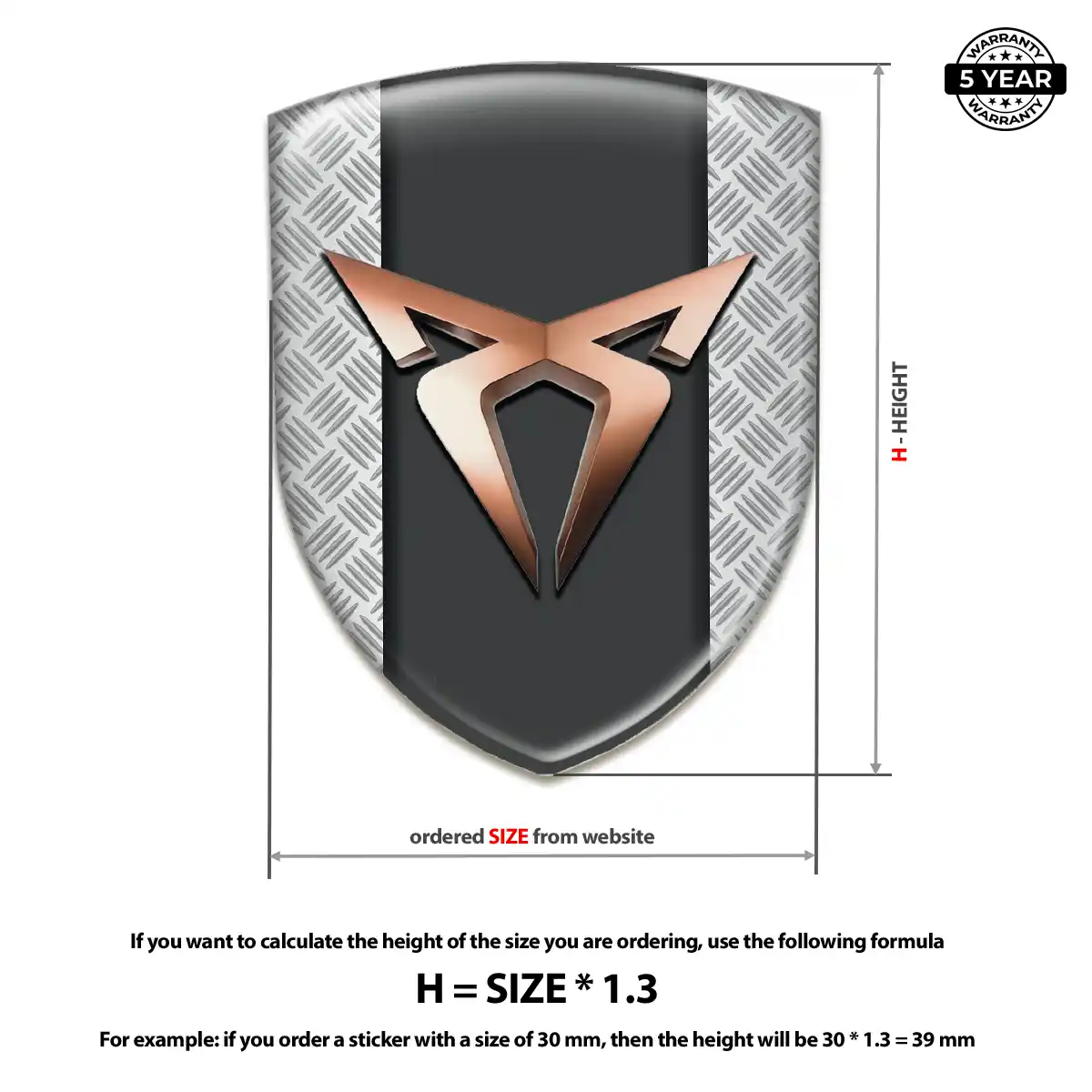 Cupra Car Logo Decal Prime Quality