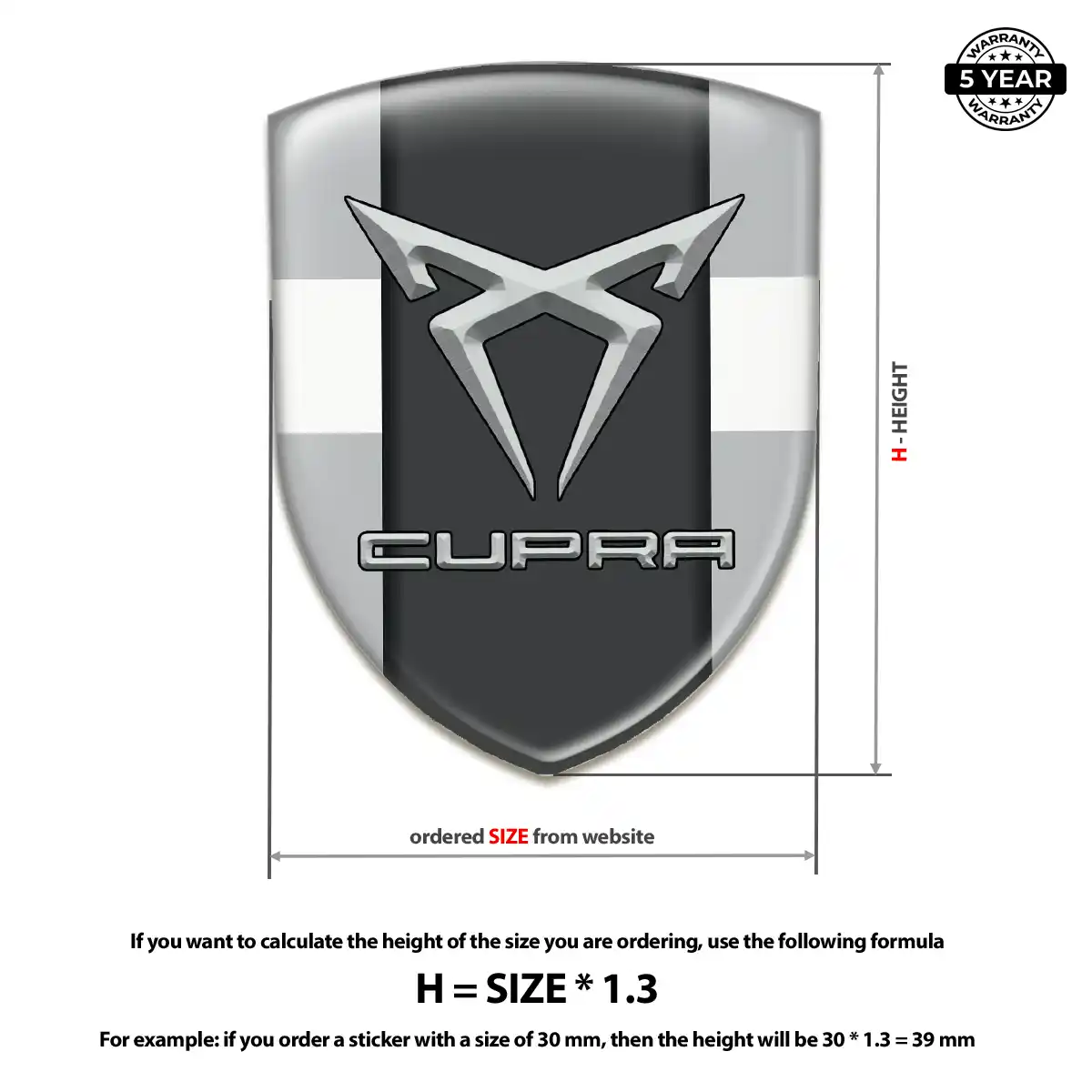 Cupra Car Logo Decal Refined Design