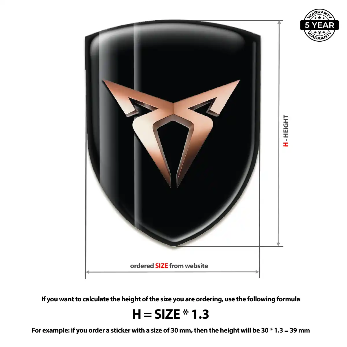 Cupra Car Logo Decal Sleek Style