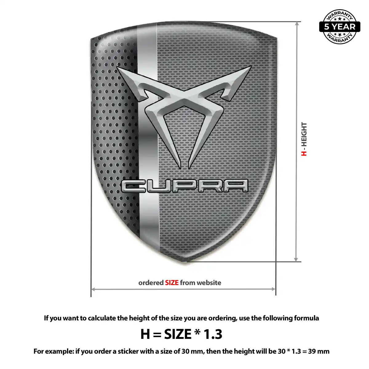 Cupra Car Logo Decal Superior Craft