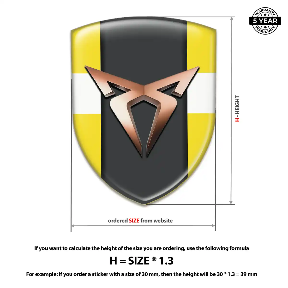 Cupra Crest Emblem Elite Finish