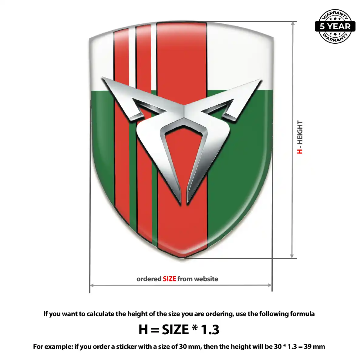 Cupra Crest Emblem Prime Quality