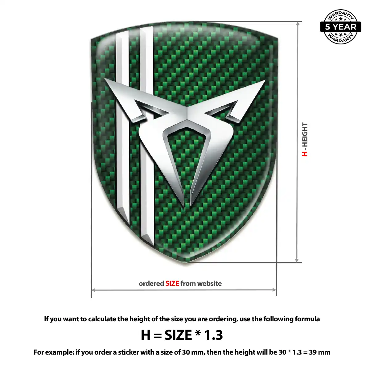 Cupra Crest Emblem Sleek Style